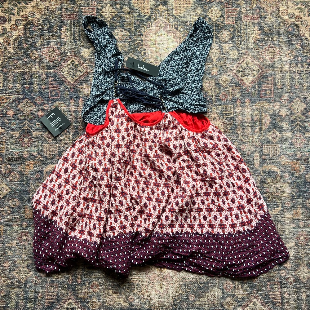 Lulu’s Patterned Mini Dress - Picture 6 of 6